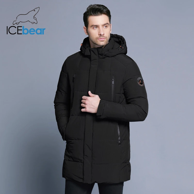 ICEbear chaqueta invierno para hombre gruesa caliente de calidad superior impermeable cremallera ropa para hombres moda abrigos de invierno 17MD942D|Parkas| - AliExpress
