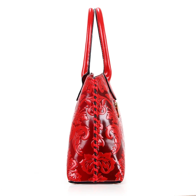 Брендовые роскошные женские кожаные сумки, высокое качество, сумки через плечо, женские тисненые повседневные сумки, женские винтажные сумки с верхней ручкой