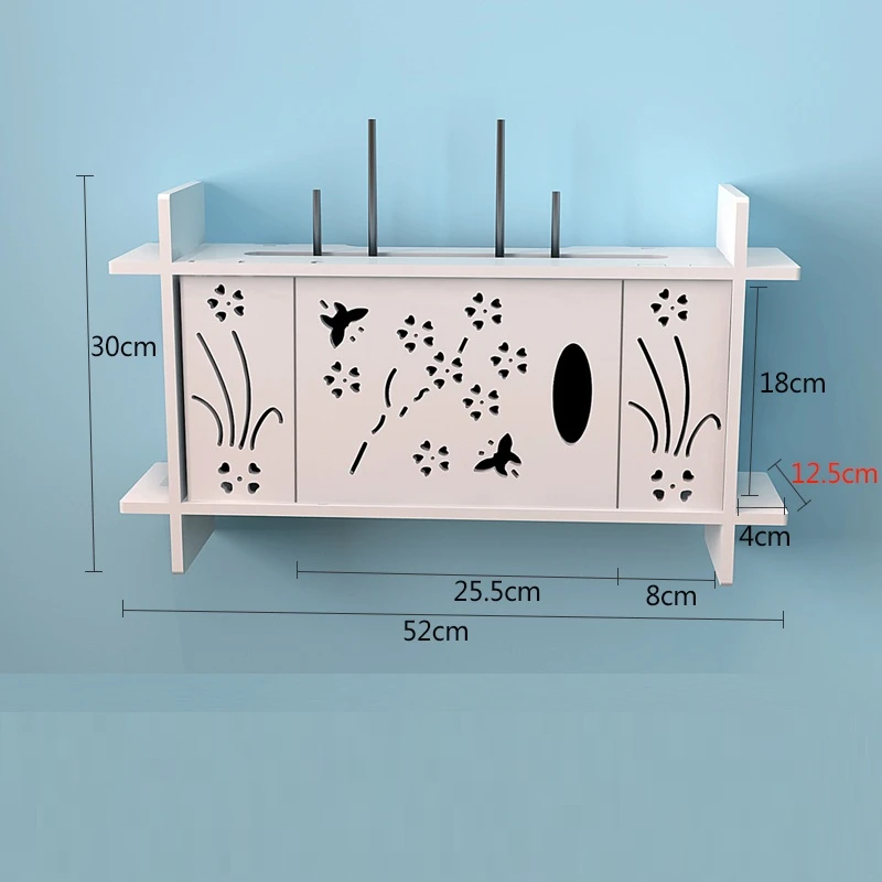 Украшение маршрутизатор беспроводной гостиная Экранирование творческий шкаф для хранения ТВ комплект-Топ вешалка розетка крышка полка стойки стеки - Цвет: MODEL D