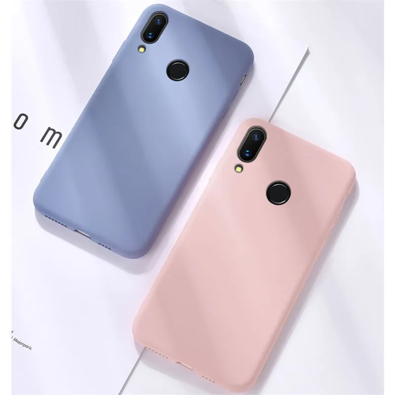 Liquid Silicone TPU Soft Cover For Huawei P8 P9 Lite Case on Honor 8 9 10 Lite 8A 8X Phone Cases Shockproof Coque Fundas