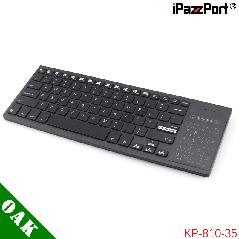 

Free DHL_Original iPazzPort KP-810-35 2.4G Wireless Keyboard with Multi-Functional Touch Panel - 20pcs