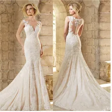 С О-образным вырезом торжественное платье на элегантных кнопках сзади vestido de noiva; обувь с низким вырезом на спине с юбкой-годе с длинным шлейфом; robe de soiree платье, сделанное на заказ