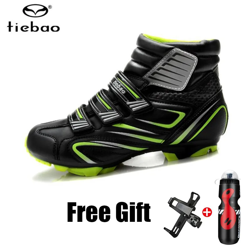 

TIEBAO Cycling Shoes add Bicycle water Bottle with Holder 2019 sapatilha ciclismo MTB Mountain Bike Athletic Self-Locking Boots