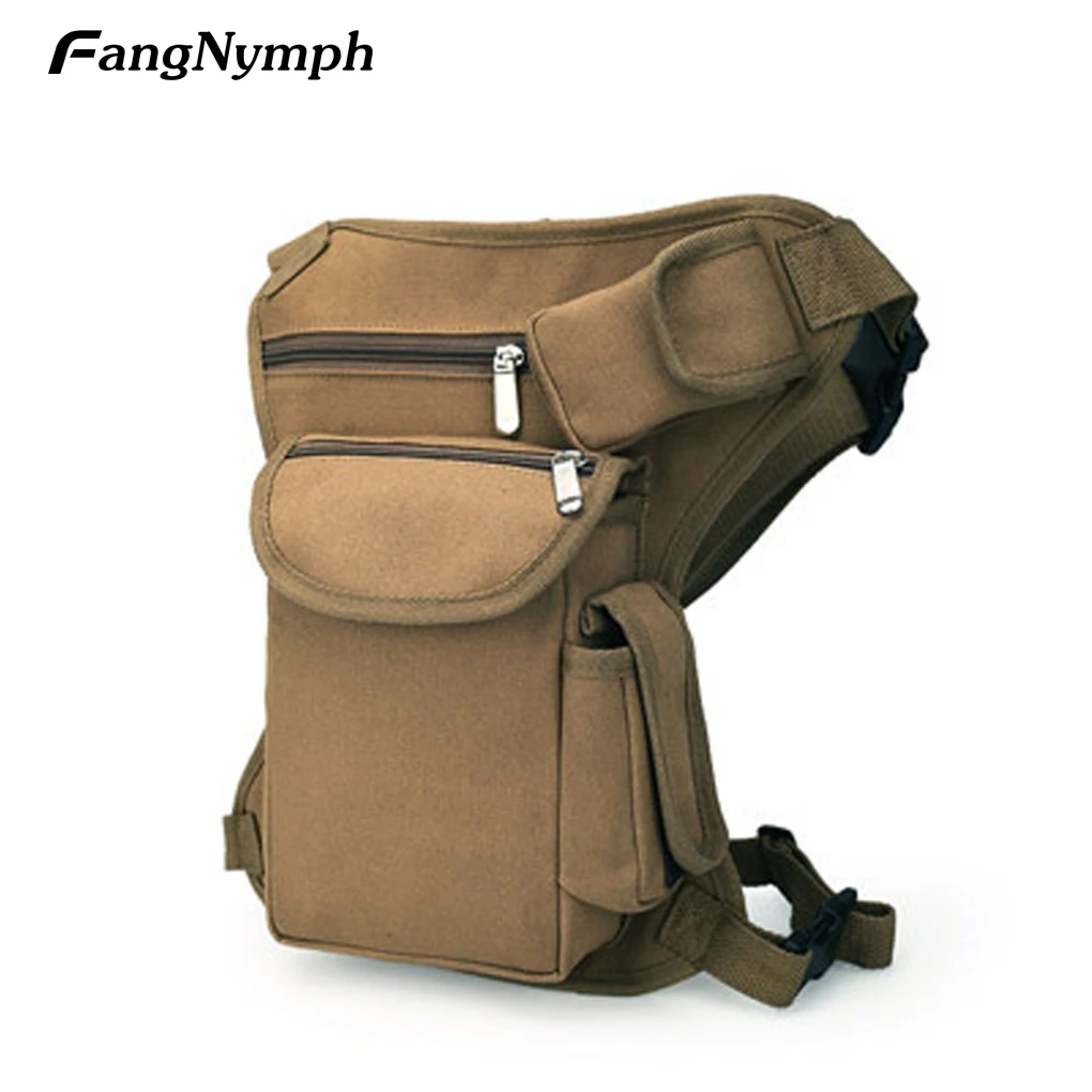 

Wild Men Multifunctional Leg Packs Canvas Pockets Purse Wallet Travel Bag Oblique Messenger Bag