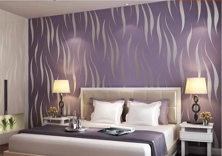 Современная 3D абстрактная Геометрическая настенная бумага в рулоне для комнаты, спальни, гостиной, домашнего декора, тисненая настенная бумага, серый, бежевый, белый, фиолетовый