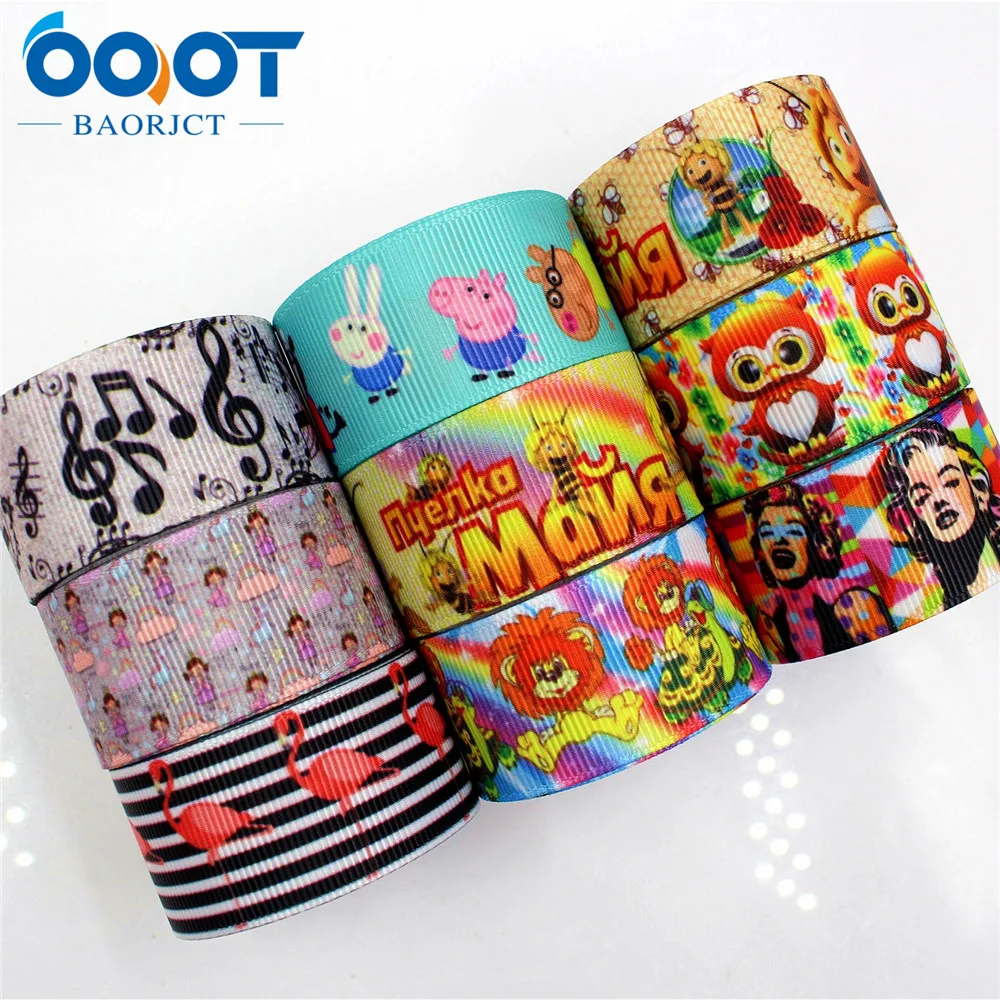 OOOT BAORJCT 175184 1 '✥ ММ мультфильм Печатных grosgrain ленты ПОДЕЛКИ ручной работы