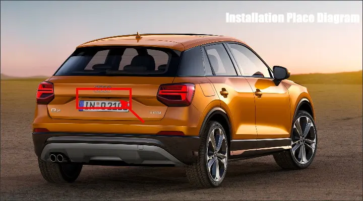 Liislee автомобиля зеркало заднего вида для парковки задом Камера для Audi Q2 багажник ручка Камера/Ночное видение
