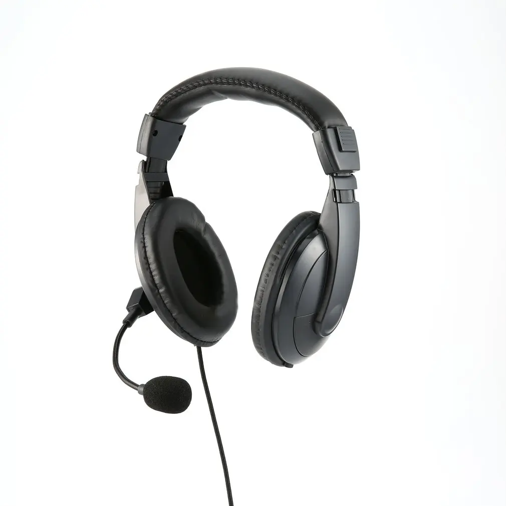 

Professional Noise Cancelling Radio Overhead Headsets Headphones with VOX-PTT Boom Mic for 2 Pin Kenwood