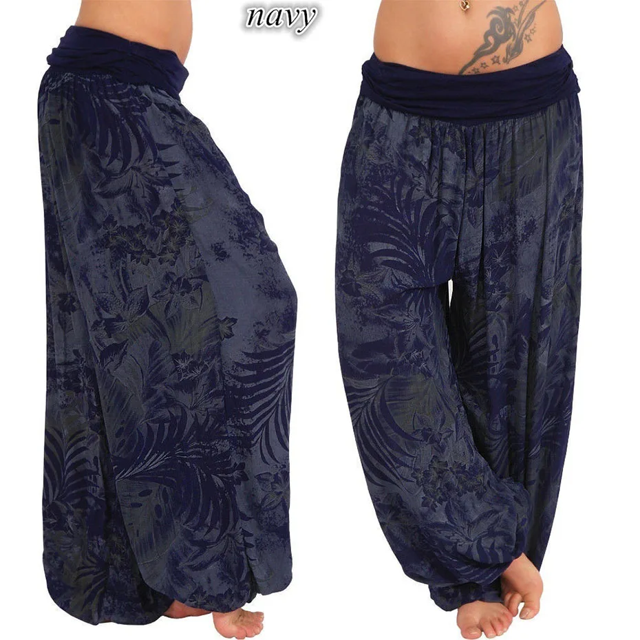 ZOGAA Haren Pants Women Trousers Folk Style Casual Solid Elastic Waist Regular Low Flat Yo-ga Pants ZOGAA Haren Pants Women Trousers Folk Style Casual Solid Elastic Waist Regular Low Flat Yo-ga Pants