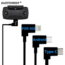 Easttowest DJI аксессуары кабель для передачи данных тип-c/IOS/Android смартфон для DJI SPARK/MAVIC PRO Дрон