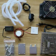 Система охлаждения Термоэлектрический вентилятор для охлаждения вентилятор Пельтье TEC1-12706 комплекты Электропитание термометр охлаждение воды