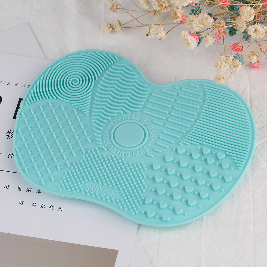 High Quality Silicone Cosmetic Brush Cleaner Gel Makeup Tools' Mat Foundation Makeup Brush Cleaning Pad Scrubber Board (2)