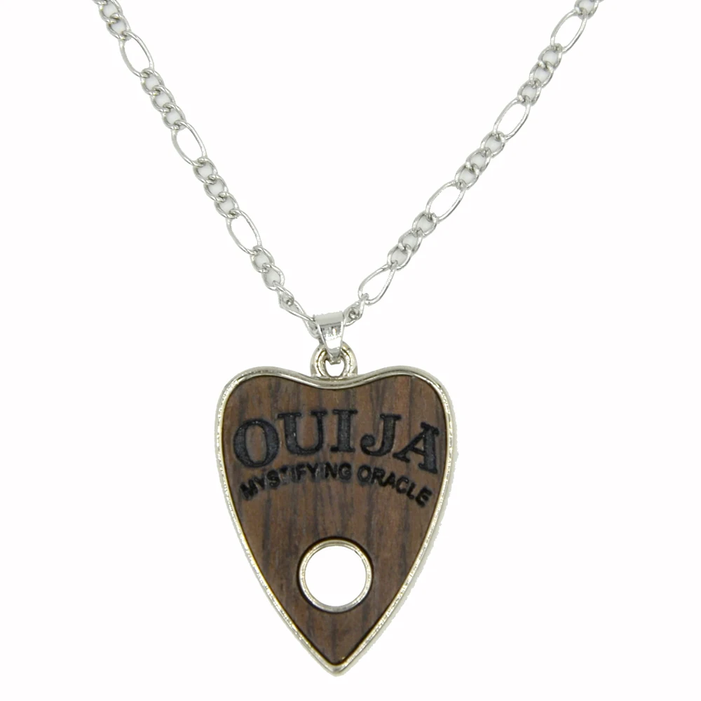 Модное деревянное ожерелье с надписью ouija подвеска цепь из нержавеющей стали 24