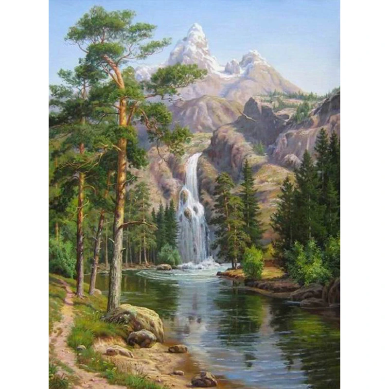 

Y070 YIKEE Waterfall diamond painting,diamond embroidery 5d painting,diamond painting new