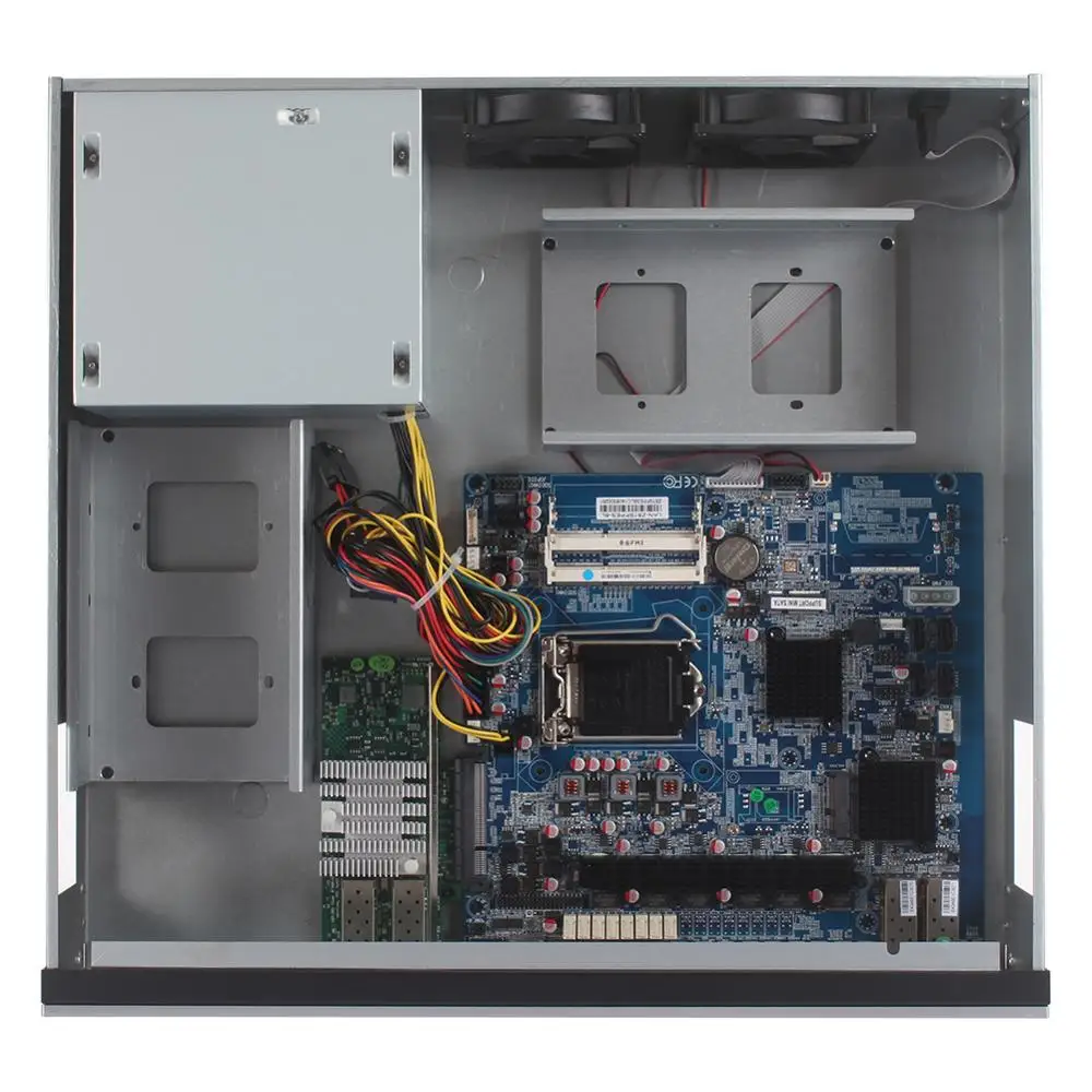 HUNSN межсетевой экран Mikrotik Pfsense VPN сетевой маршрутизатор ПК Intel G3250 SA14R (6 LAN/4*10G SFP