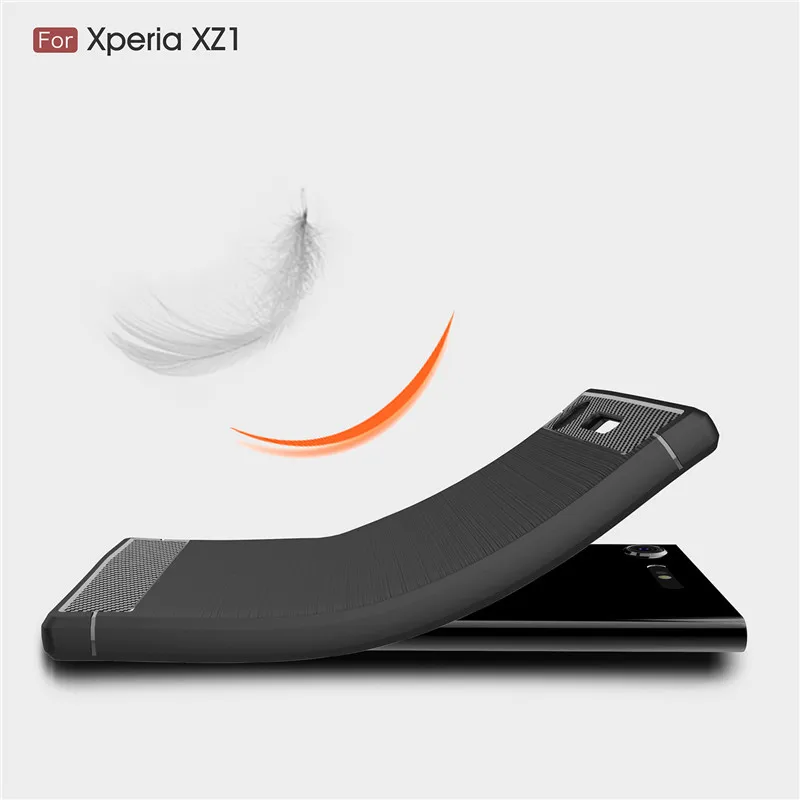 

Carbon Fiber Soft TPU Drawing Case For Sony Xperia XZS XZ Premium XZ1 Compact XA1 Plus XA2 Ultra L2 XZ2 Back Cover coque shell
