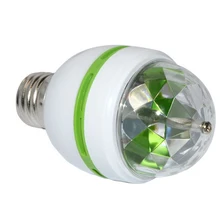 Авто Волшебные 10 единиц/лот 3 Вт E27 RGB LED Кристалл Свет этапа Вращающийся Дискотека лампы для КТВ диско DJ для отдыха и вечеринок украшения