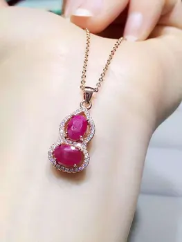 

Collier Collares Qi Xuan_Red Stone Fashion Pendant Necklaces_Real Necklaces_Quality Guaranteed_Manufacturer Directly Sale