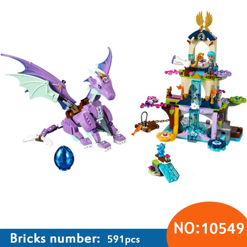 

2017 NEW AIBOULLY Elves 10549 The Dragon Sanctuary Building Bricks Blocks DIY Educational Toys Compatible with 41178 Toys