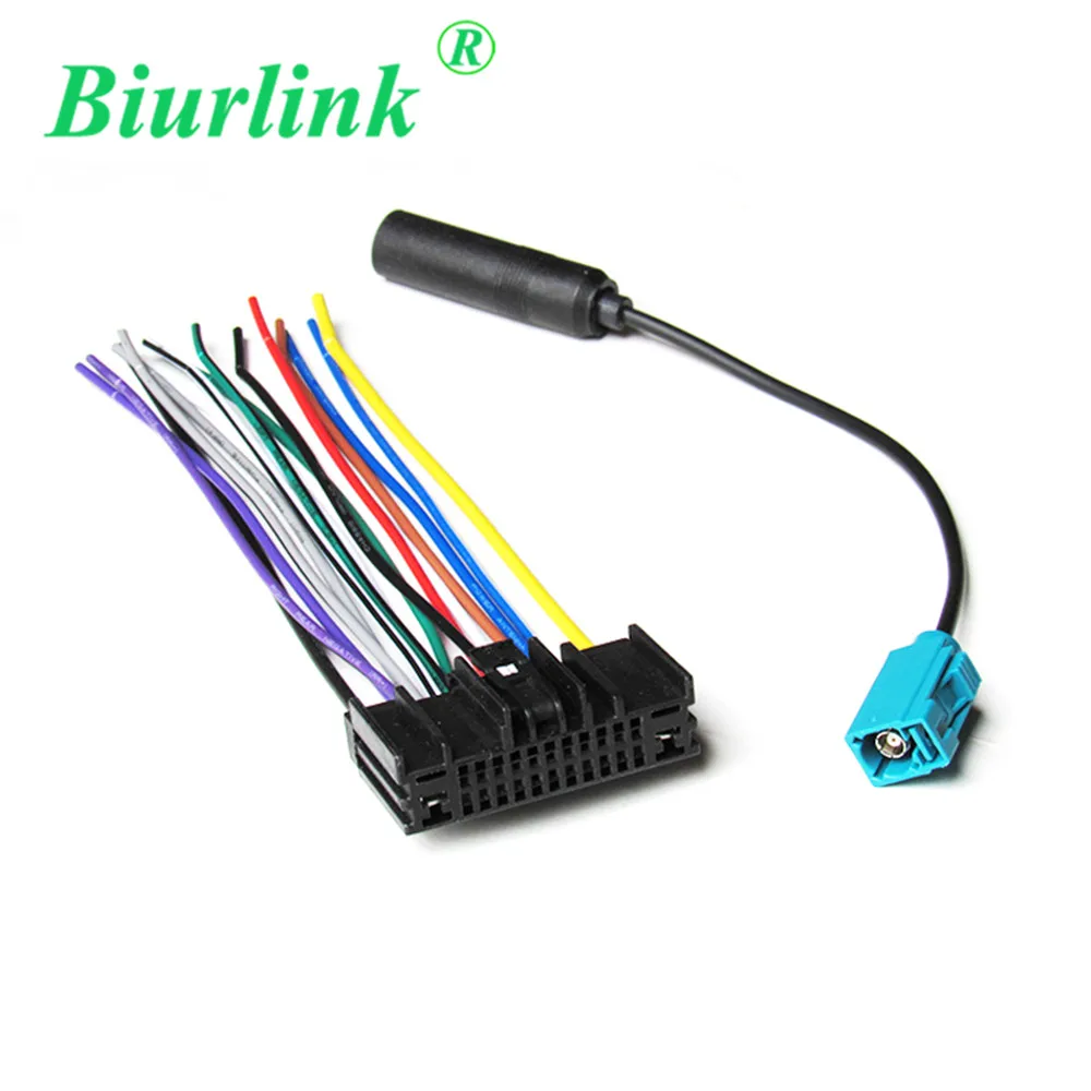 

Biurlink Car Audio CD Changer Antenna Aeiral Power Speaker Harness Cable for Ford Focus 2012 for Ford Mondeo 2013