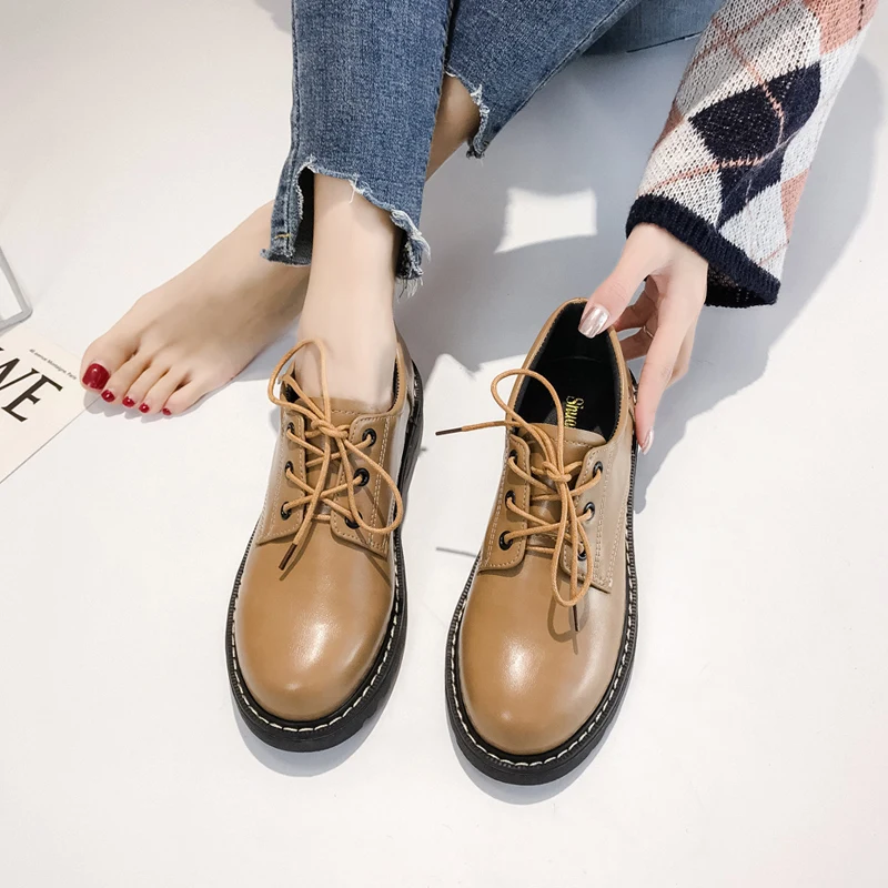 Женская обувь из натуральной кожи; Роскошные брендовые высококачественные женские туфли оксфорды повседневные женские туфли на плоской подошве; женская кожаная обувь на платформе