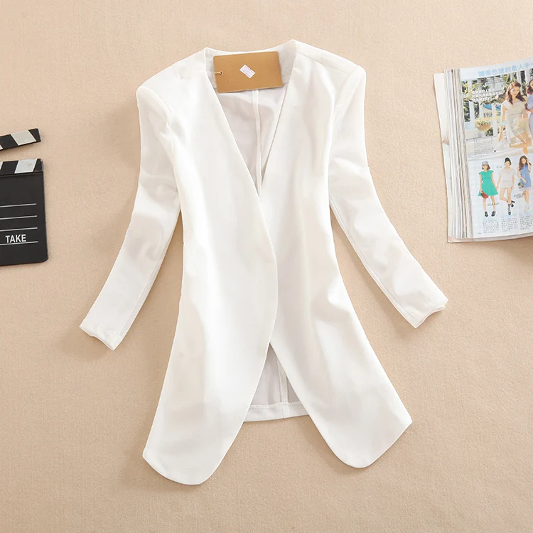 

Spring and summer short paragraph seven sleeves OL professional small suit female Slim large size suits sun clothes women blazer