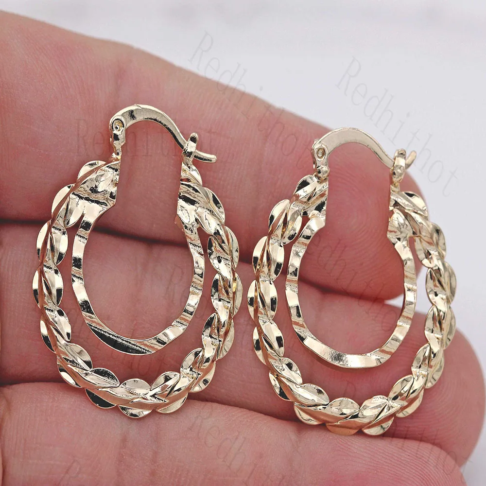 women's Bohemian Earrings for Women Gold Fashionable simple earrings Earring Circle Hoop Earrings Trendy Wedding Jewelry