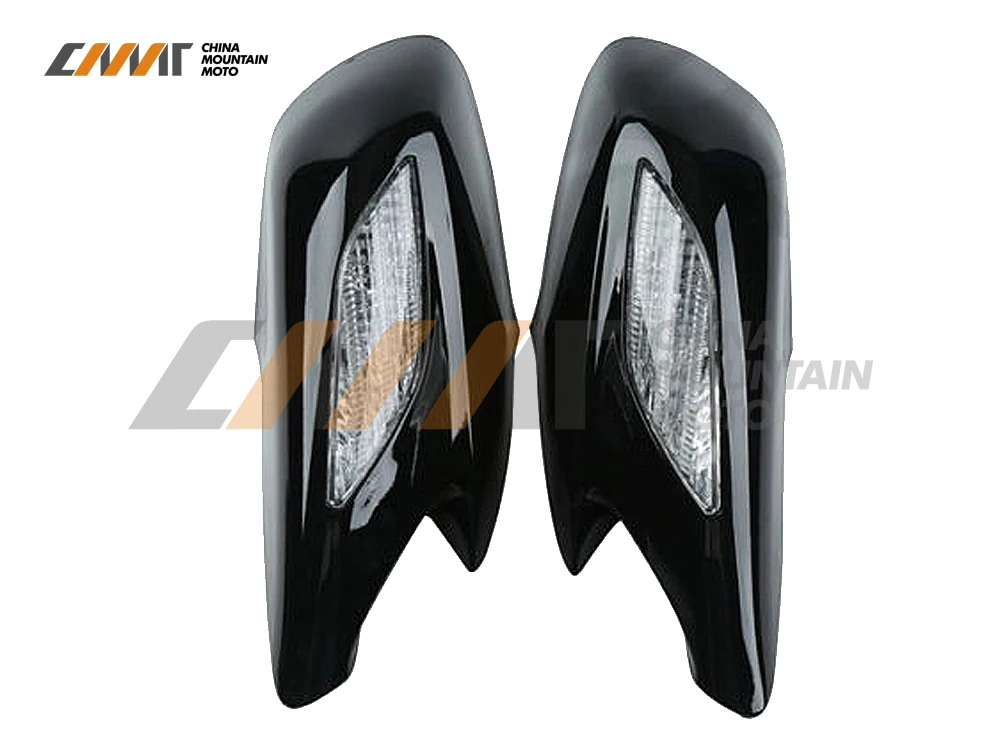 Black Rear View Mirror Clear Turn Signal Lens For Honda ST1300 2002