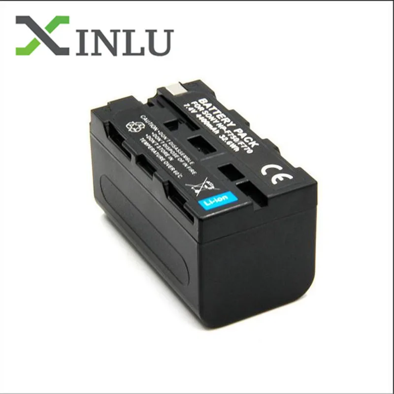 Аккумулятор NP F770 np f750 NPF770 750 аккумулятор с ЖК дисплеем и USB зарядным устройством 4400