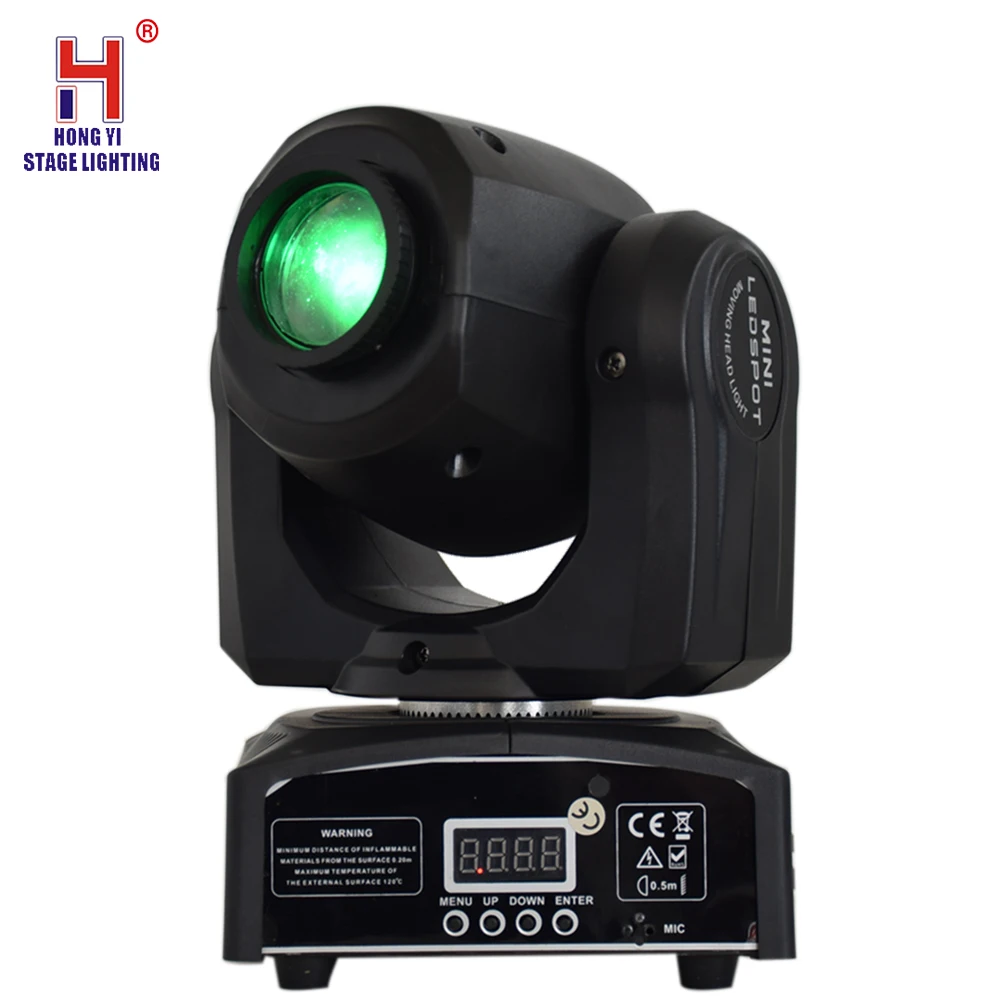 

Mini Led Moving Head Light 7Colors 7Gobos Spot led Light Sound Activated Professional Stage Light For Disco party lights