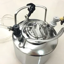 6л Корнелиус стиль нержавеющая сталь пивной бочонок и пивной кран Набор и co2 бочонок зарядное устройство комплект, набор для домашнего пивоварения