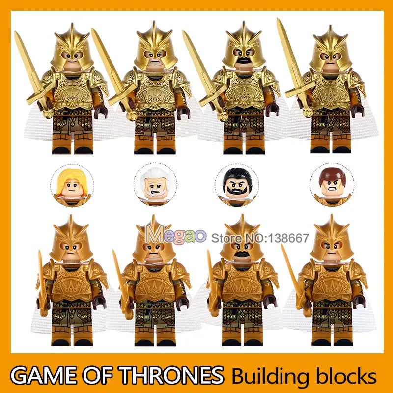 

Building Blocks Single Sale Jaime Lannister Barristan Selmy Meryn Trant Preston Greenfied Game of Thrones Collection Kids Toys
