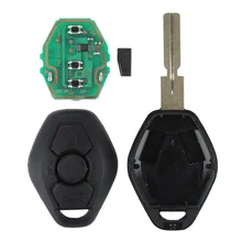 For BMW E46 E39 Z3 M3 3Button Chip Entry Fob Transmitter Uncut Blade Replacement Exchange Remote Control Car Accessories Car Key