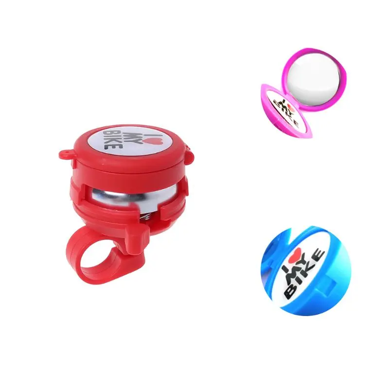 

New Bicycle Bell Warning Ring Horn With Mirror Fashion Universal Handlebar Bells Sound Safe Cycling MTB Bike Decoration Supplie