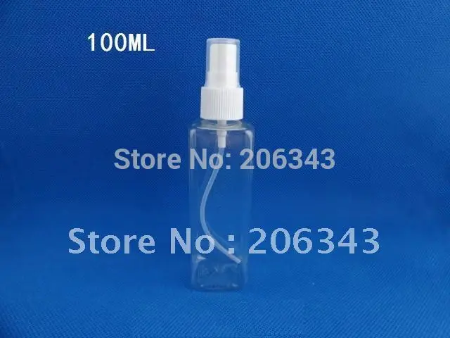 

100ML transparent spray or lotion or toilet water square bottle
