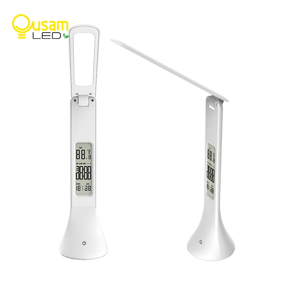 

Indoor Lighting 18LED Desk Lamp Touch Control With Temperature And Calendar USB Port Eye Protection Book Lamp Night Light