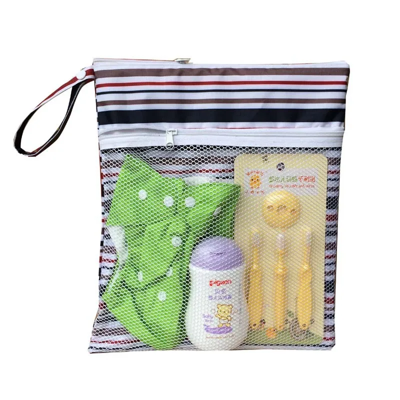 Cloth Diaper Wet/Dry Bags Reusable Travel, Beach, Pool, Daycare, Soiled Baby Items,Yoga,Gym Bag