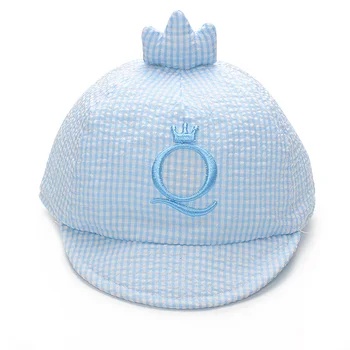 

Plaid Newborn Baby Caps Cotton Boy Girls Cap Fashion Baseball Sun Hat Spring Summer Crown Infant Hats Plaid Baby Girls Clothing
