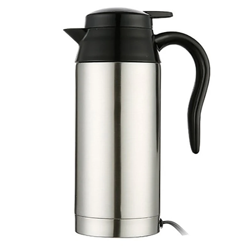 12V/24V Electric Kettle 750ML Car Heating Cup Travel Hot Water Bottle