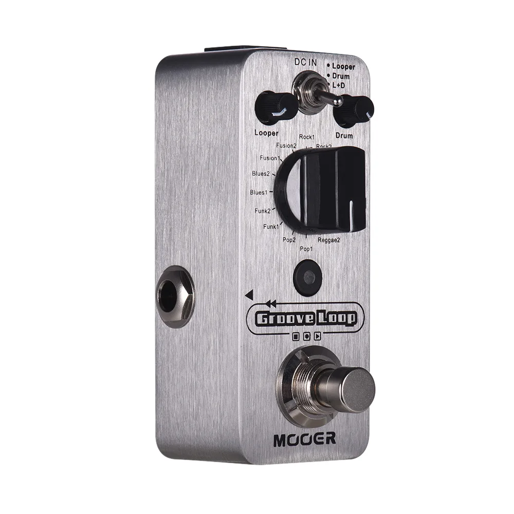 MOOER Groove Loop Guitar Pedals Drum Machine Looper Pedal 3 Modes Max 20min Recording Time Tap Tempo Guitar Effect Processor