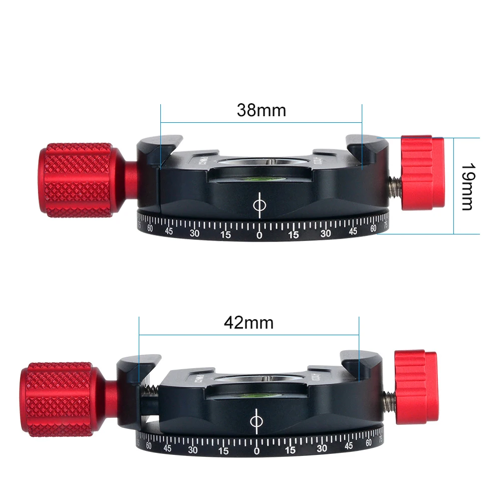 Andoer PAN-C1 панорамные штативные головки Зажим адаптер Алюминий сплава с Quick Release Plate для Arca-Swiss как Стандартный QR тарелки