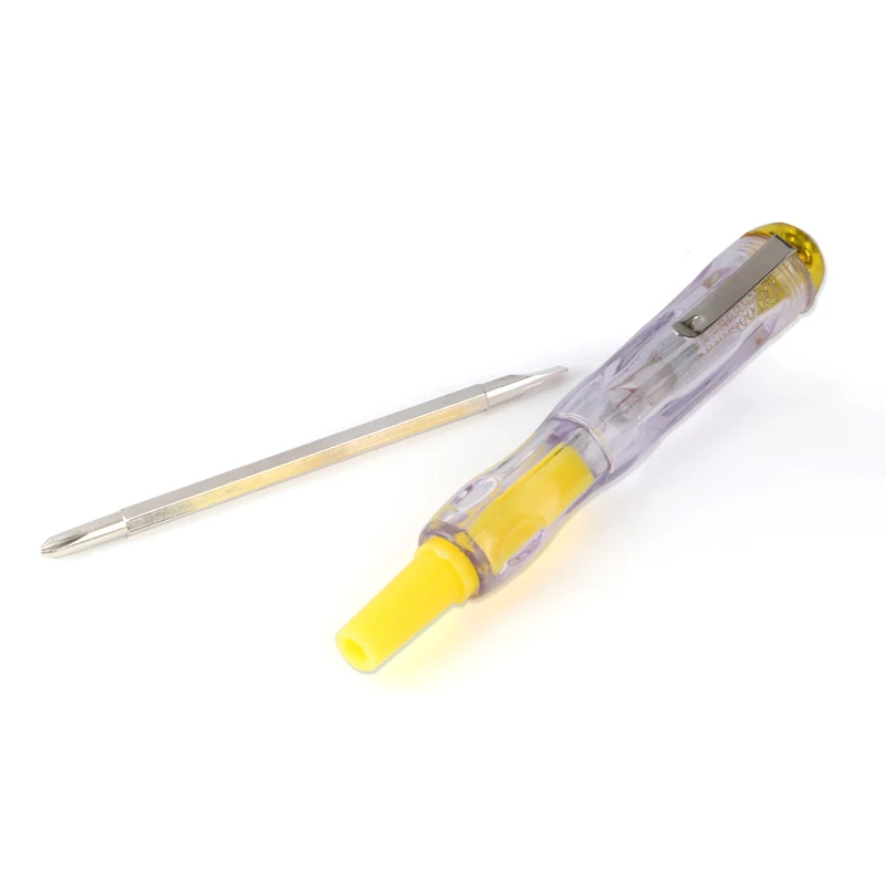 1 шт. пластиковый Электрический тестер ручка-отвертка зонд с индикатором светильник Тестер Напряжения Ручка AC/DC детектор
