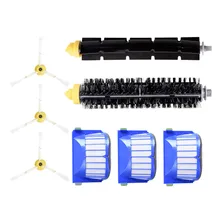 Filtros cepillos piezas de repuesto Kit para iRobot Roomba 600, 605, 610, 615, 616, 620, 625, 630, 631, 632, 639, 650 651 Kit de accesorios