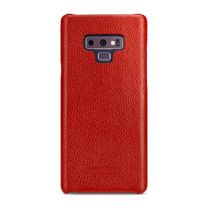 Красный Новое поступление из натуральной кожи чехол для samsung Galaxy Note 9 Note9 чехол тонкий задняя крышка телефона основа для Fundas GALAXY Note 9 кожи - Цвет: Красный