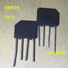 5 Pçs/lote, KBP210 KBP210G 2A1000V ZIP-4, Nova Oiginal Novo Produto original frete grátis entrega rápida