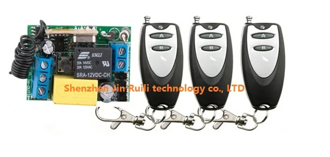 

RF AC 220 V 10 A 1 CH беспроводной пульт дистанционного управления переключатель 3 X передатчик + 1 X Приемник дистанционное управление расстояние 100 метров