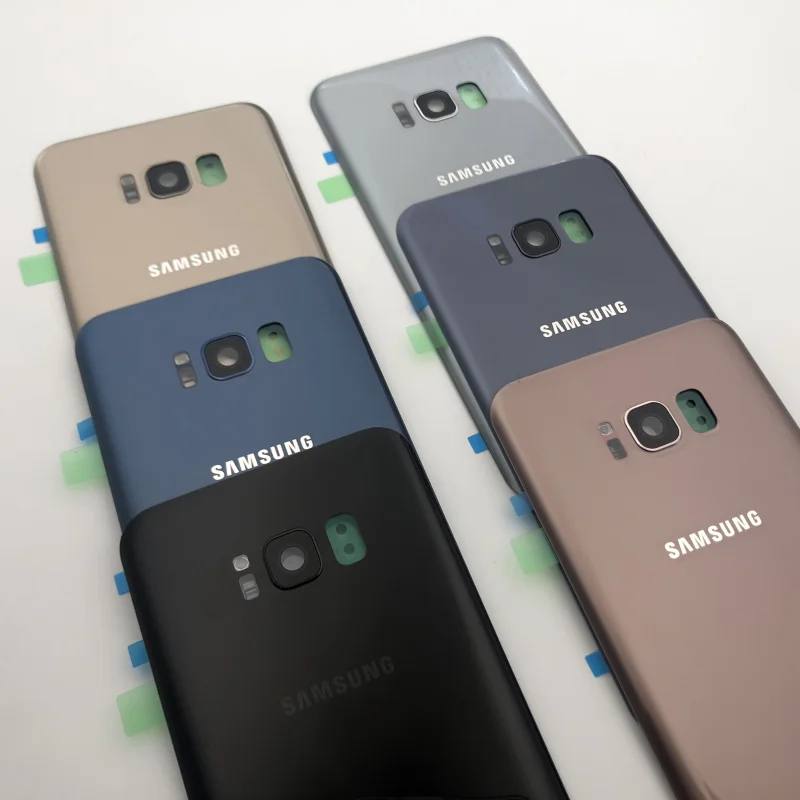 S8 + чехол с полным корпусом крышка батареи объектив камеры средняя рамка для Samsung