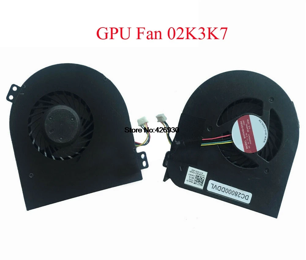 Ноутбук вентилятор для Dell для точности M4800 BATA0815R5H PN02 02K3K7 2K3K7 00 WGVF 0 WGVF 0C7KH5 C7KH5 0FC16M FC16M 0CF7NG CF7NG