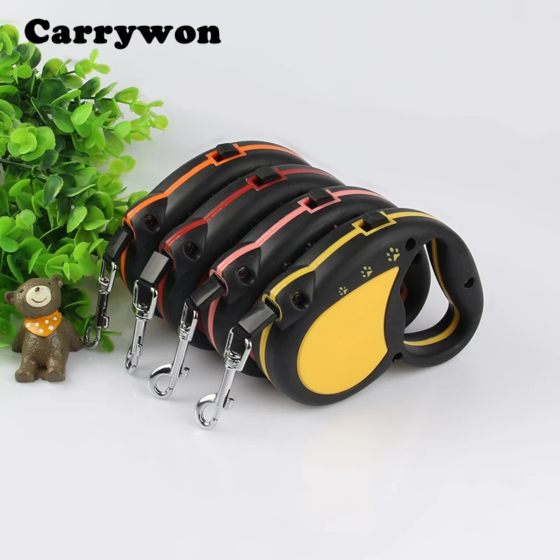 Carrywon Cute Claw Printed Automatic Dog Leashes Lead Pet Supplies Out