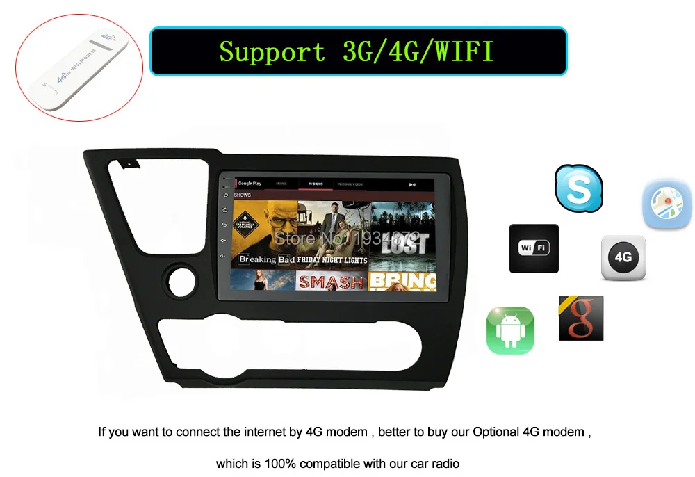 Flash Deal Funrover 9" Android 8.0 2 din Car dvd radio gps navi player stereo for Honda Civic EX/LX/DX 2GB+32GB canbus multimedia usb FM BT 23